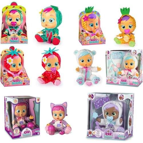 2021 New Childrens Toy Pvc Material Crying Doll 14-inch Vinyl Doll Ornaments Ins Doll Childrens Toy Birthday Gift