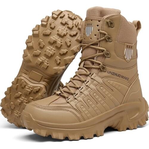 Autum Tactical Sport Mens Militrary Combat Shoes Hiking Shoes Male Outdoor Winter Hunting Boots Mountain Shoes Men Army Boots