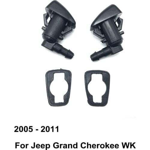 Front Windshield Washer Nozzle 55079049AA 55372143AB 8265A127 for Jeep Grand Cherokee WK ( 2005 - 2011 ) ( Pack of 2 )