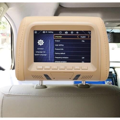800*480 Resolution Touch Screen Pillow LED Screen Car Rearview Monitor Widescreen Car Rear View Headrest