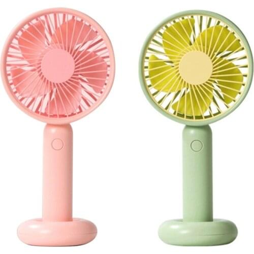 Portable Handheld Fan Built in 2000Mah Ultra Quiet Energy Saving Small Fan for Dormitory Desk Electric Fan