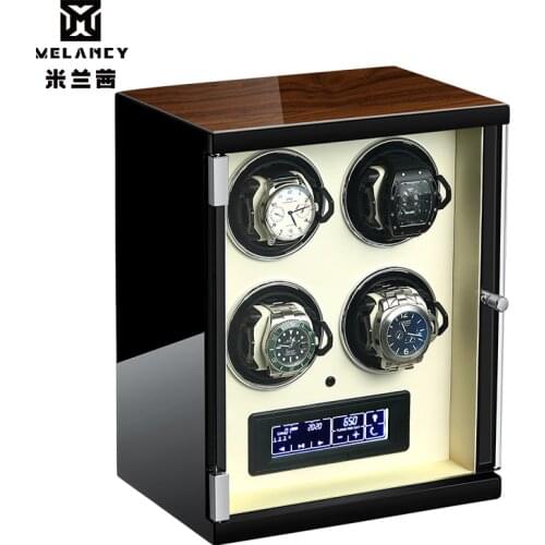 Luxury Wooden Watch Winder Box Motor Shaker Holder 4 slots storage Boxes Automatic Mechanical Watches Winding Machine