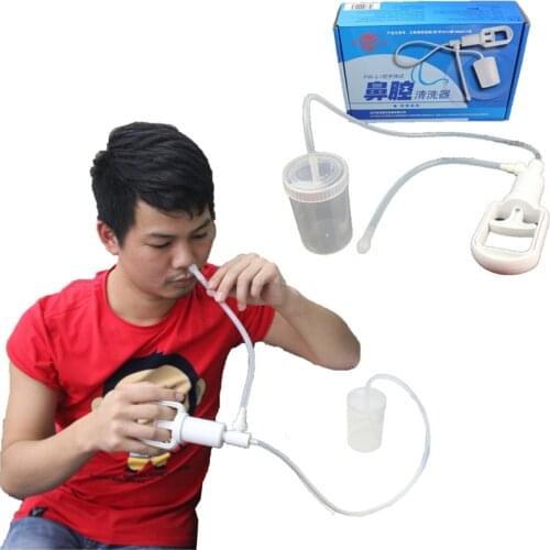 Hand-held Nasal Cleaner Irrigator Wash Nasal Irrigation Device Medical Supplies First Aid Kit Silica Gel Connecting Tube FW-L1