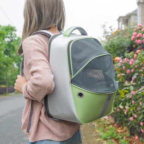 Pet Carrier Cat Dog Oxford Fabric Backpack Breathable Mesh Shoulders Bag Outgoing Travel Multifunction Backpack Cat Supplies
