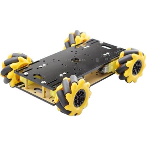 Cheapest 60mm Mecanum Wheel Robot Car Chassis Kit with 4pcs TT Motor for Arduino DIY STEM Toy Parts