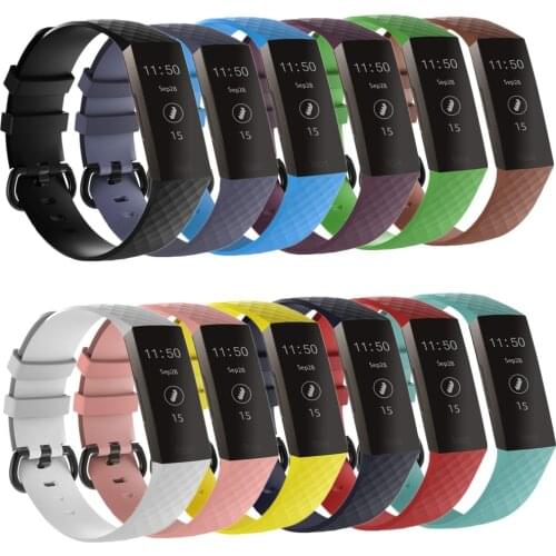Sport Soft Silicone Smart Watch Strap for Fibit Charge 3 Band Replacement Bracelet for Fit Bit Charge3 Wrist Belt Accessories