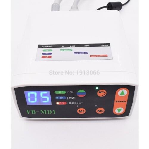 Dental motor with 1:5 1:1 contra angle slow speed handpiece Dental Brushless LED Electric Micro Motor Increasing Handpiece