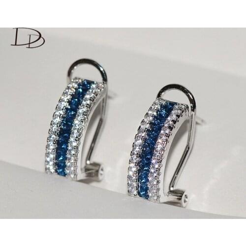 DODO Wedding Female Stud Earrings For Women Cubic Zirconia Vintage Brincos Bridal Fine Ear Clips Luxury Jewelry Accessories