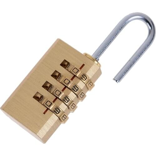 1PCS Resettable Mini 4 Digits Number Password Code Lock Combination Padlock for Travelling Bag 6cm x 2cm x 1cm