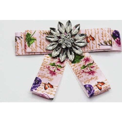 2018 custom bow brooch fashion popular long paragraph colorful walk show collar brooches Fashion Star Earrings 291