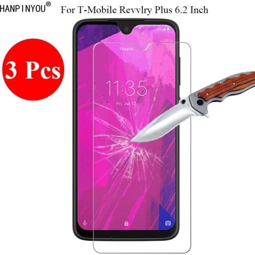 3 Pcs/Lot New 9H 2.5D Tempered Glass Screen Protector For T-Mobile Revvlry Plus 6.53" Protective Film + Clean Tools