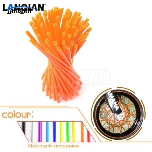 72pcs Universal Motorcycle Dirt Bike Wheel spoke skins cover For 50 65 85 105 125 144 150 250 350 450 505 525 SX-F SX EXC