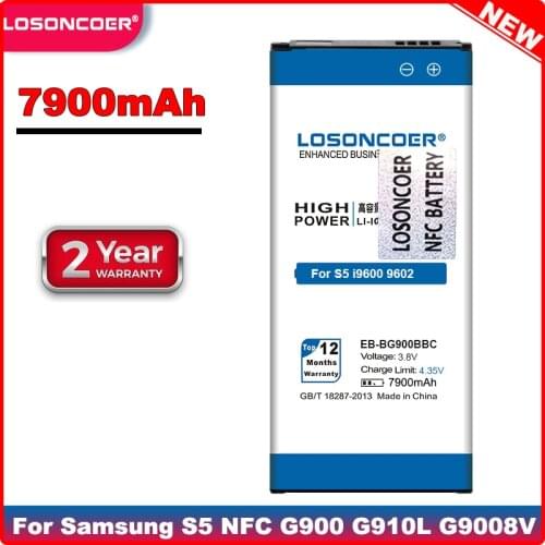 7900mAh EB-BG900BBC NFC For Samsung Galaxy S5 NFC Battery I9600 G9006 G9008 I9602 G900F G900H