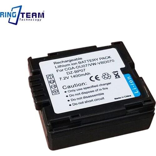 Camcorder Camera Battery VW-VBD070 CGA-DU07 for HITACHI DZ-MV780S DZ-MV780R Panasonic GS10 GS100K GS120 GS140 GS15 GS150 GS158
