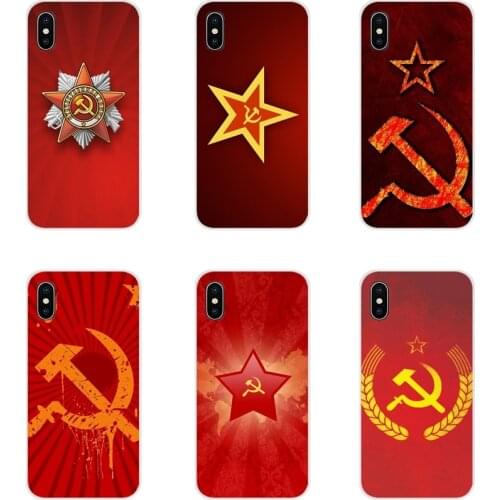 Accessories Phone Cases Covers For Xiaomi Mi4 Mi5 Mi5S Mi6 Mi A1 A2 A3 5X 6X 8 CC 9 T Lite SE Pro Stalin Soviet Union Flag