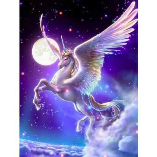 Horse diamond painting pegasus rhinestone embroidery unicorn mosaic sticker decor diamond tapestry posters wall papers gift