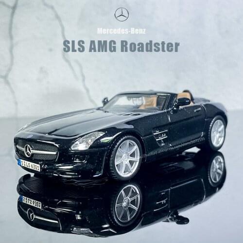 Bburago 1:32 Mercedes Benz SLS AMG Roadster Alloy Car collection WRC rally Car model gifts Toy Special carton pack boy toys