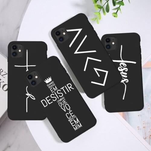 Christian Religious Jesus Faith Soft Silicone character Case Cover For iPhone XS 11 Pro Max X XR 8Plus 6S 8 7 Plus SE2020 Funda