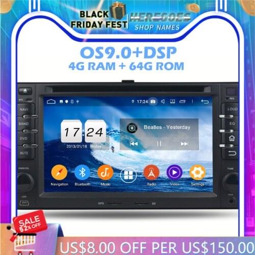 IPS Android 10.0 64GB + 4GB 8core Car DVD Player GPS RDS Radio Wifi Bluetooth For Kia CEED Sorento Sedona OptimaRio Carens Rondo