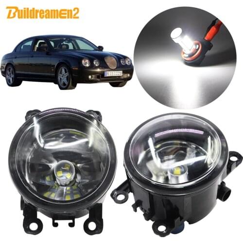 Buildreamen2 For Jaguar S-Type (CCX) Saloon Car H11 Fog Light Kit Lampshade + Bulb 1999 2000 2001 2002 2003 2004 2005 2006 2007
