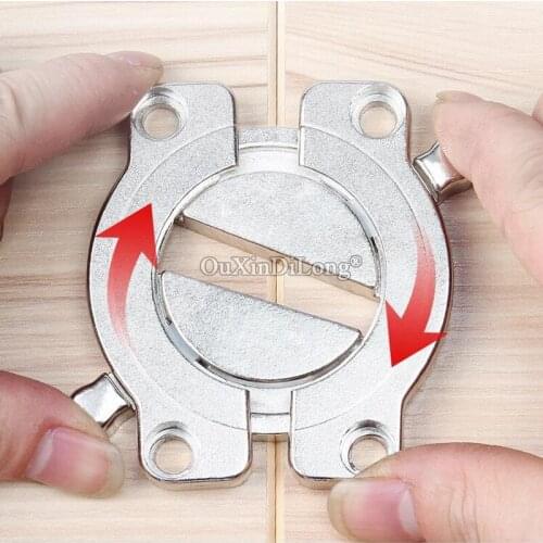 4PCS Strong Furniture Hinge Fixing Fitting Alloy Table Top Connector Latch Bracket Conference Desktop Combination Hardware GF289