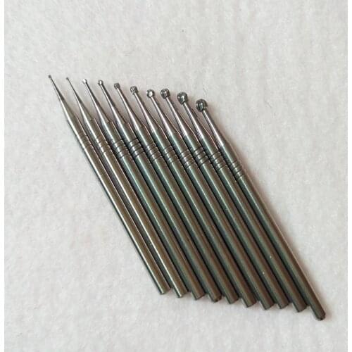 0.5 to 3.1mm Tungsten Carbide Round Rotary Burrs Dental Carbide Burs Rotary Tool Burr Rotary Dremel Tools Electric