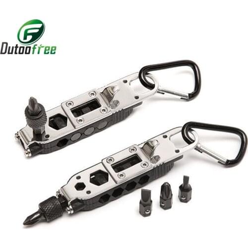 Mini Multi-function Screwdriver Keychain Camping Keychain Outdoor Survival Gear Multi Function Tool Bottle Opener Screwdriver