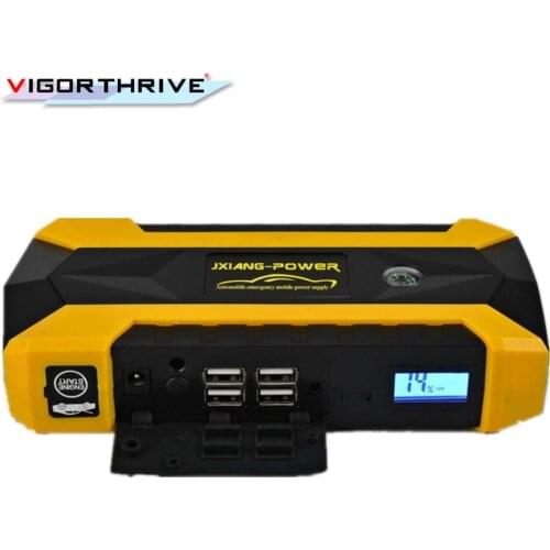 Multi-function Portable Car Jump Starter Power Bank Emergency Auto Battery Booster Pack Vehicle Jump Starter