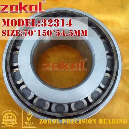 ZOKOL bearing 32314 7614E Tapered Roller Bearing 70*150*54.5mm