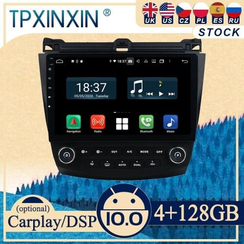 PX6 For Honda Accord7 2003-2007 Android10 Carplay Radio Player Car GPS Navigation Head Unit Car Stereo WIFI DSP BT