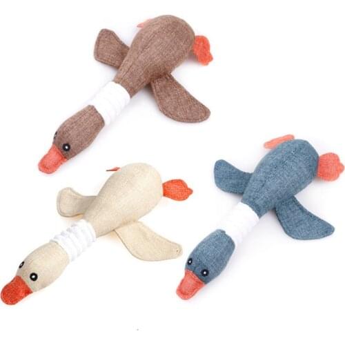 Hot Sell Screaming Wild Goose Pets Dog Toys Squeeze Squeaky Sound Funny Toy Safety Rubber For Dogs Molar Chew Toys