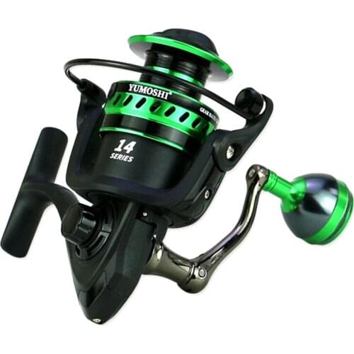 YUMOSHI Fishing Reel Spinning Reel Lightweight Plastic Frame Metal Spool for Saltwater Freshwater Fishing Reel