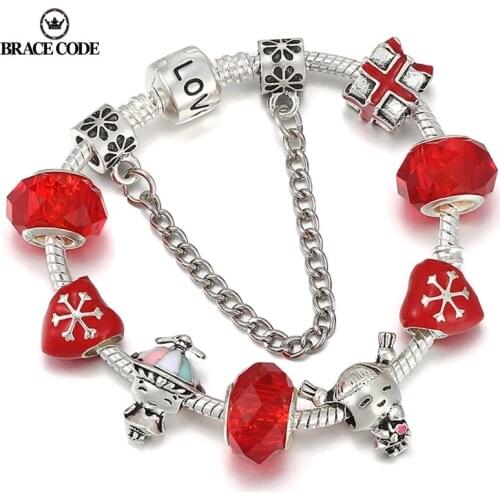 Silver Color Snake Bone Chain DIY Boy Girl Charm String Jewelry Holiday Birthday Bracelets Bangles Gifts