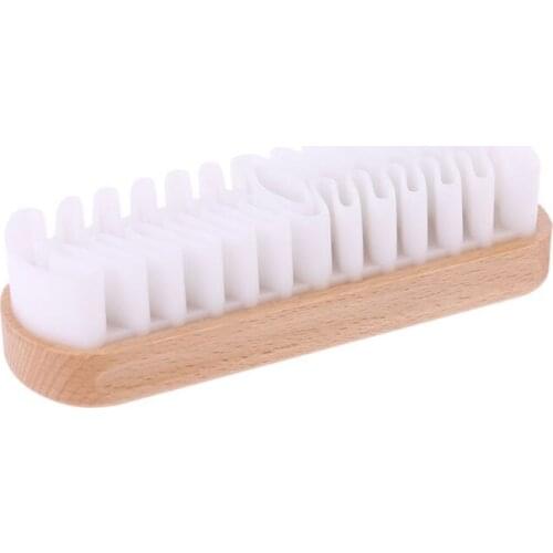 Decontamination Brush D-type Suede Leather Velvet Snow Boots Shoes Cleaning Brushes Water-free Convenient Shoe Care Maintenance