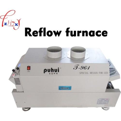 Six - temperature Channel Reflow Welder T961 Infrared Enhanced Heat - air Heating ReflowSoldering Furnace 110/220V 1PC
