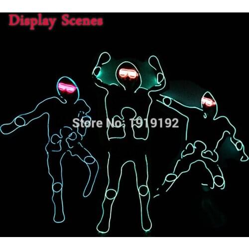 Select by the Style of Melbourne Shuffle Dance DIY Festival party clothes accessories 10 Color by DC-12V Botton Driver