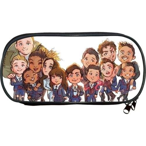 The Umbrella Academy Pencil Case Children Pen Holder Women Makeup Box Boy Pencil Bag Students Stationary Bags GirlMakeup Case