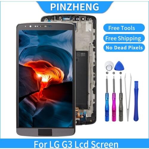 PINZHENG AAAA Quality LCD For LG G3 D850 D851 D855 LCD Display Touch Screen Digitizer For LG G3 Display LCD Replacement Screen