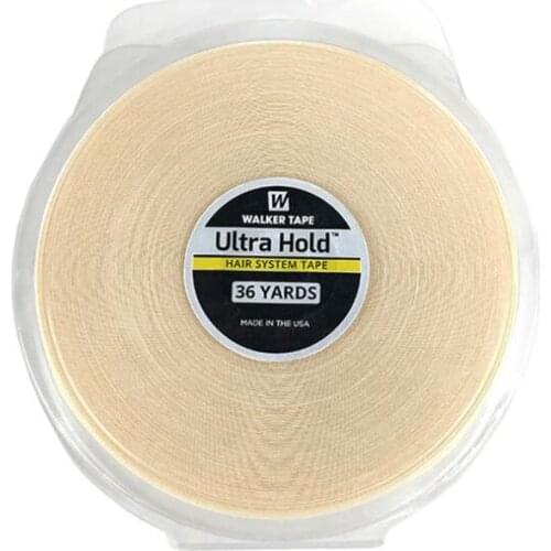 1Roll 36 Yards White Ultra Hold Support Double Sided Waterproof Adhesive Tape For Tape Hair Extension/Toupee/Lace Wig