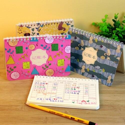 1pcs Mr. Cat Family Loose-leaf Book Book Income and Expenditure Moneybook Lazy Cash Flow Journal