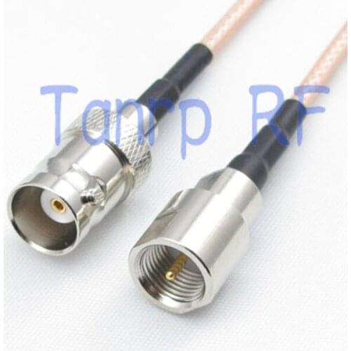 10PCS 15CM Pigtail coaxial jumper cable RG316 extension cord 6inch BNC female jack to FME male plug RF adapter connector
