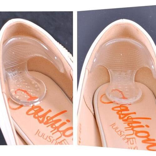 2pairs Transparent T-shape Silicone Foot Heel Pad Protection Gel Soft Anti-slip Shoes Liner Cushion High Heel Insole Protector
