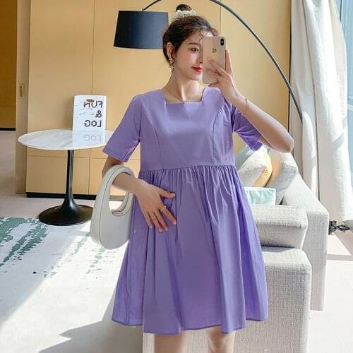 2021 New Arrive Summer Maternity Dress Woman Cute A-Line Large Size Dresses Pregnant Woman Dress MD-02972