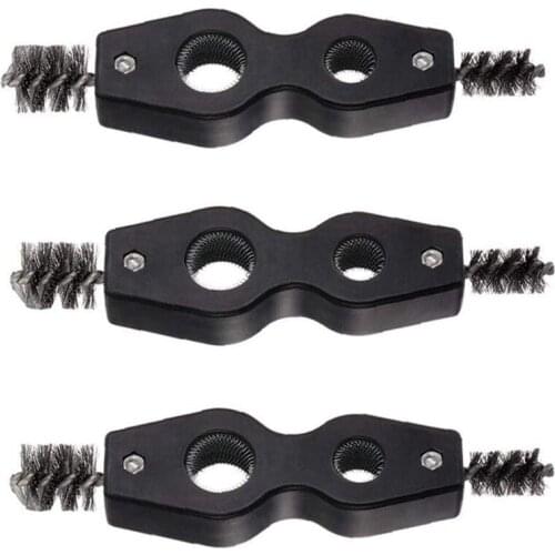 Pipe Cleaner Brush Tube Deburring Tool 4 in 1 for Plumbing Installation Soldering Copper Pipes Brazing 3PCS