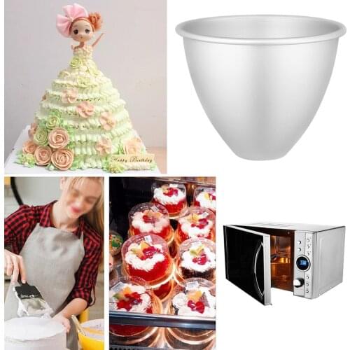 6Inch Princess Doll Girl 's Skirt Cake Mold Aluminium Metal Moldes Cake Pan Tin for DIY Baking Wedding Decoration Cake Tools