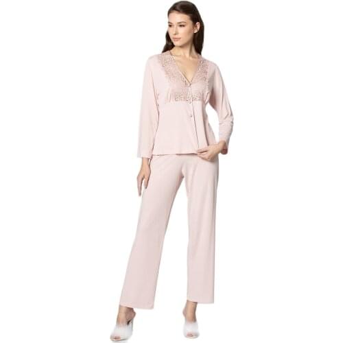 6PCS Robe Sleep Suit Pajamas Set Sexy combed cotton fabric Pajamas Women Bride Set Pyjamas Robe Sleepwear пижама женская