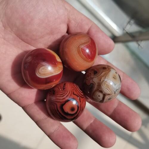 AAAA+ 35-40mm Beautiful and special natural silk agate ball energy healing Reiki ornaments