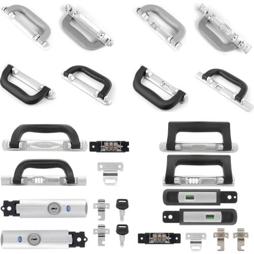 Luggage Lock Accessories B35 Lock Handle Trolley Case Repair Replacement Aluminum Frame Lock Core Key Cylinder & Buckle Latch