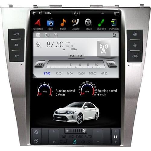 Android 9 Tesla style Car GPS Navigation For TOYOTA CAMRY 2007-2011 stereo multimedia no DVD player radio tape recorder headunit