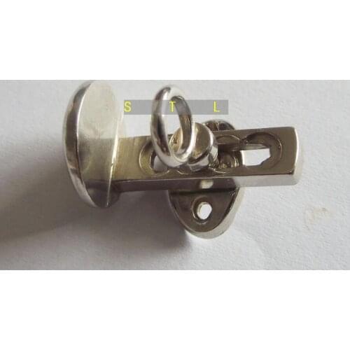 Clarinet hand holder outfit nickel plated with 2 screws